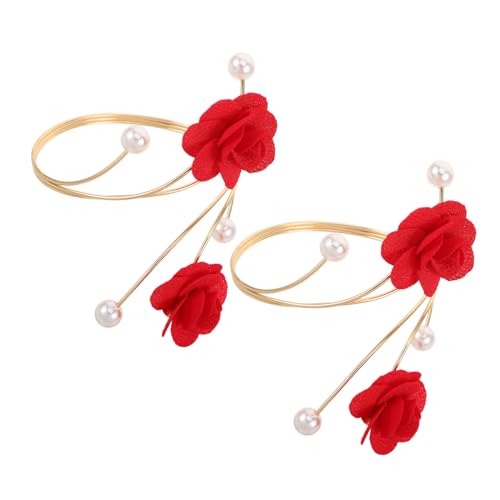 Healvian 2stücke Armreif Aus Edelstahl Mit Blumenmuster Verstellbarer Armreif Für Damen Offener Aus Metall Blumenarmband Für Frauen Und Mädchen Armmanschetten Für Oberarm Armschmuck von Healvian