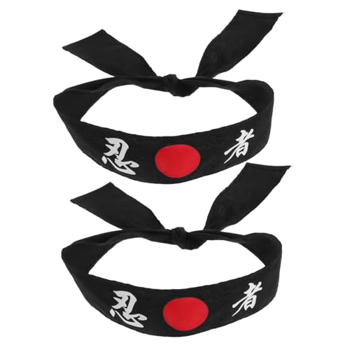 Healvian 2 Stück Verstellbares Karate Bandana für Küchenkostüme Party Zubehör für Geburtstagsfeiern Karate Events von Healvian
