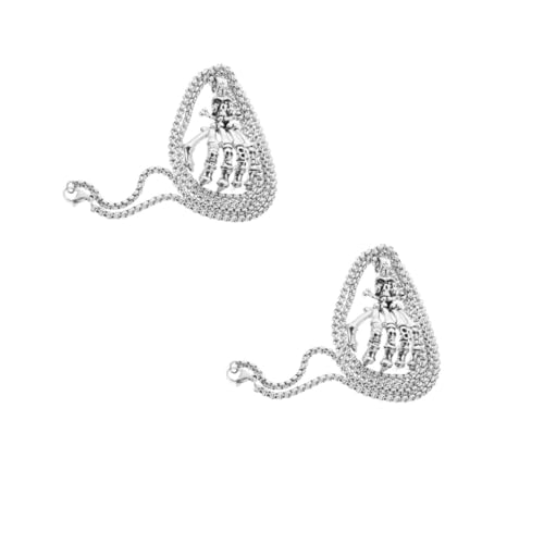 Healvian 2 Stück Vintage Halloween Halskette für Herren mit Gruseligem Schädel und Anhänger Langlebige Gothic Kette als für Männer zu Halloween Stylisches Statement Accessoire von Healvian