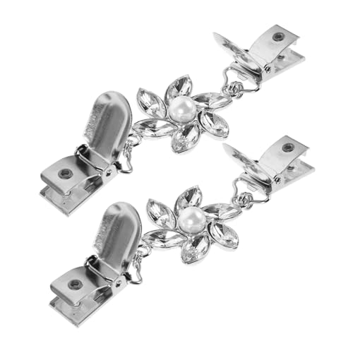 Healvian 2 Stück Vintage Strass Schalclips Eleganter Seidenschal Cardigan broschenverschluss für Damen Multifunktionale Schmuck clips für Pullover Umhang Festliche Anlässe Hochwertiges von Healvian