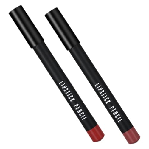 Healvian 2 Stück Wasserdichter Lipliner Lipliner Bleistifte Lippenstift Lippenstift Make Up Lippenstift Damen Lippenstift Lippenformung Lippenstift Bleistift von Healvian