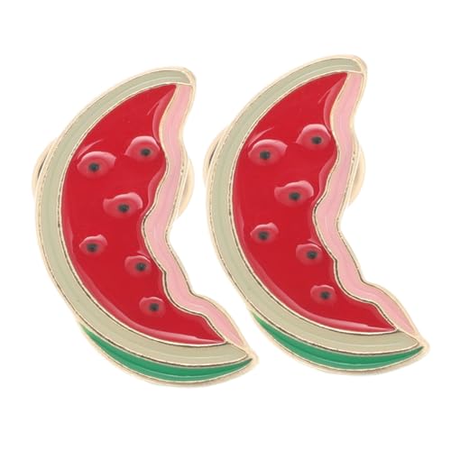 Healvian 2 Stück Wassermelonen brosche Legierung Fruchtförmiger Ansteckpin Vielseitiger Schmuck für Damen und Herren als Modisches Accessoire für Kleidung und Schals Healvian 2 Stück Wassermelonen brosche Legierung Fruchtförmiger Ansteckpin Vielseitiger Schmuck für Damen und Herren als Modisches Accessoire für Kleidung und Schals von Healvian