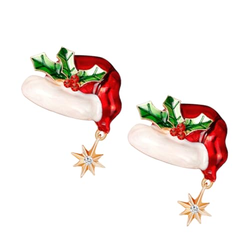 Healvian 2 Stück Weihnachtsbrosche mit Einlage Brosche für Kleidung Festliches Weihnachtsaccessoire für Casual und Formelle Anlässe von Healvian
