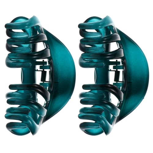 Healvian 2 Stück einfache Modekarte Frauen Haarklammer Octopus Haarklammer Haarklammer Klauenclips für Frauen Haarspange rutschfeste Haarspangen große Haarspangen Haarnadel Haarspange Blau Acryl von Healvian