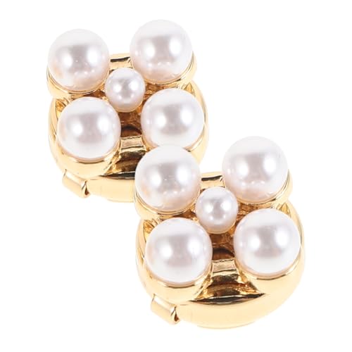 Healvian 2 Stücke Blumen Manschettenknöpfe Zierknöpfe für Damen Schmuckaccessoires für Formelle Kleider und Hemden Hochwertiges Design Legierung für Partys und Besondere Anlässe von Healvian