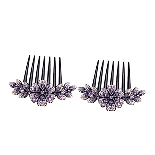 Healvian 2 Stücke Funkelnde Blume Haarkamm Strass Haarschmuck Für Frauen Mädchen Hochzeit Party Healvian 2 Stücke Funkelnde Blume Haarkamm Strass Haarschmuck Für Frauen Mädchen Hochzeit Party von Healvian