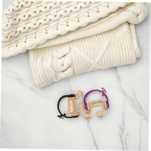 Healvian 2 Stücke Musiknoten Brosche mit Kopfhörer Design Anstecknadeln für Damen Leichte Sichere Befestigung Vielseitige Accessoires für Jacken Kleider Schals und Taschen Stilvolle von Healvian