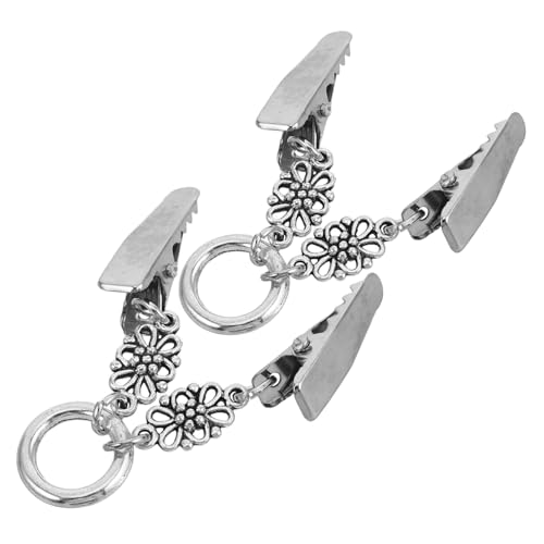 Healvian 2stücke Vintage Style Clips Für Damen Schalschnallen Retro Cardigan Clips Vielseitige Accessoires Für Kleider Und Strickjacken von Healvian