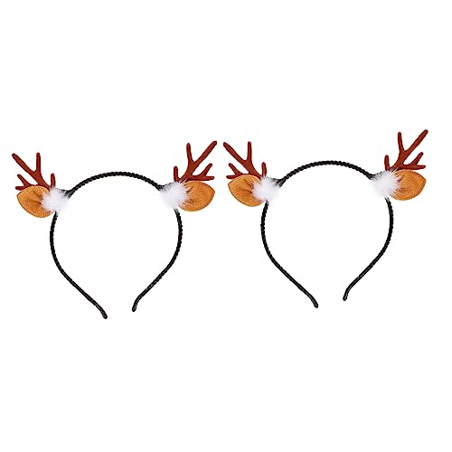 Healvian 2 Stücke Weihnachtselemente Geweih Design Haarreifen Tuch Haarschmuck Healvian 2 Stücke Weihnachtselemente Geweih Design Haarreifen Tuch Haarschmuck von Healvian