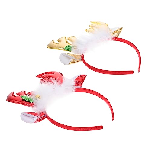 Healvian 2stücke Weihnachts Haarreifen Mit Rentiergeweih Design Festliche Kopfbedeckung Für Mädchen Und Erwachsene Für Weihnachtsfeiern Und Cosplay von Healvian