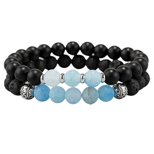 Healvian 2stücke Naturstein Armbänder Valentinstag Steinarmband Beziehung Schmuck Herren Damen Healvian 2stücke Naturstein Armbänder Valentinstag Steinarmband Beziehung Schmuck Herren Damen von Healvian