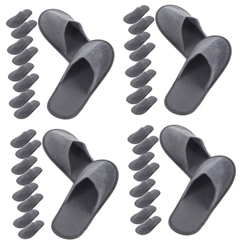 Healvian 20 Paare Faltbare Tragbare Hotel Hausschuhe aus Weichem Vliesstoff Leichte Rutschfeste Indoor Slipper für Damen und Herren für Reisen Spa und Gäste Wiederverwendbar und von Healvian