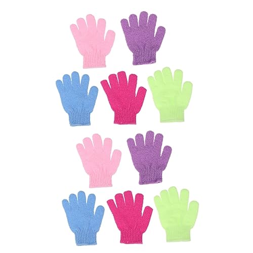 Healvian 20 Stk handschuhartige Waschhandtücher handtuch handschuhe Peeling-Handtuch Körper health wellness Badetuch Massagehandschuh für den Rücken Badehandtücher Spa Haartuch Fräulein von Healvian