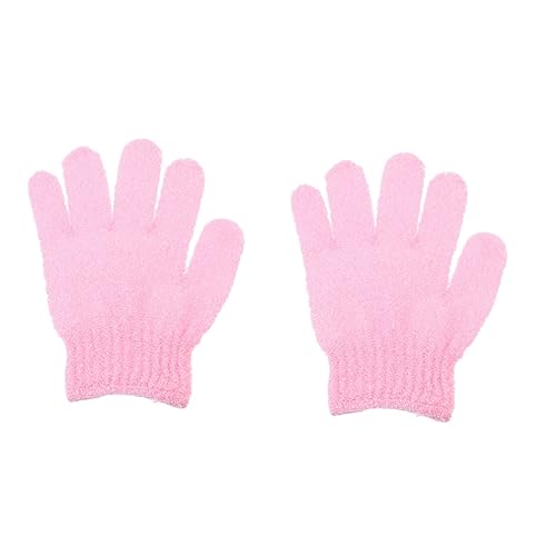 Healvian 20 Stk Fünf-finger-badehandschuhe Badepuppe Für Kleinkinder Reinigungstücher Babyhandtücher Arm-make-up- Frauen Gesicht Artefakt Beim Reiben Des Rückens Rosa Nylon Fräulein von Healvian