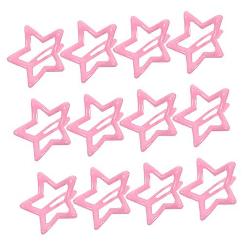 Healvian 20 Stück Haarnadel klein Mini geformt Styling Stern Stifte Haarspangen für Mädchen Haarspangen Mädchen Haarklammern Haarspangen schnappen Metall Rosa von Healvian