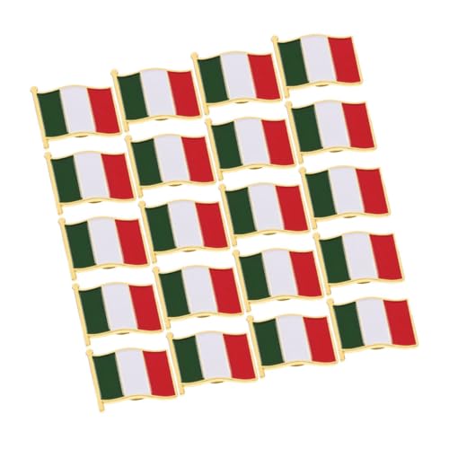 Healvian 20 Stück Italien Flaggen Anstecknadeln Metallbroschen Leicht Tragbar Langlebig Patriotic Badge Für Hemd Jacke Tasche Männer Frauen Healvian 20 Stück Italien Flaggen Anstecknadeln Metallbroschen Leicht Tragbar Langlebig Patriotic Badge Für Hemd Jacke Tasche Männer Frauen von Healvian