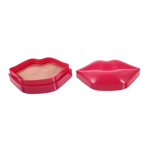 Healvian 20 Stück Kollagen Crystal Lippenmaske Feuchtigkeitsspendende Lippenpflege Premium Lip Treatment Patch Natürliches Material für Glatte Elastische Lippen Box von Healvian