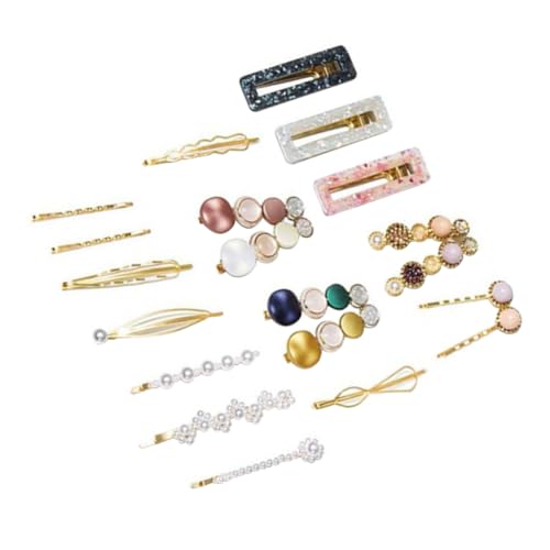 Healvian 20 Stück Perle Haarspange Bobby Gut Barrettes Nest Haarschmuck Haarspangen Aus Acryl Haarnadel Für Mädchen Haarklammer Mädchen Haarspange von Healvian