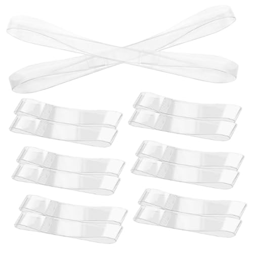 Healvian 20 Stück Teiliges Abnehmbare Transparente Schuhriemen für Damen High Heels Rutschfeste Elastische Riemchen Pumps Ersatz Komfortable und Langlebige Anti reibungs schnürsenkel von Healvian