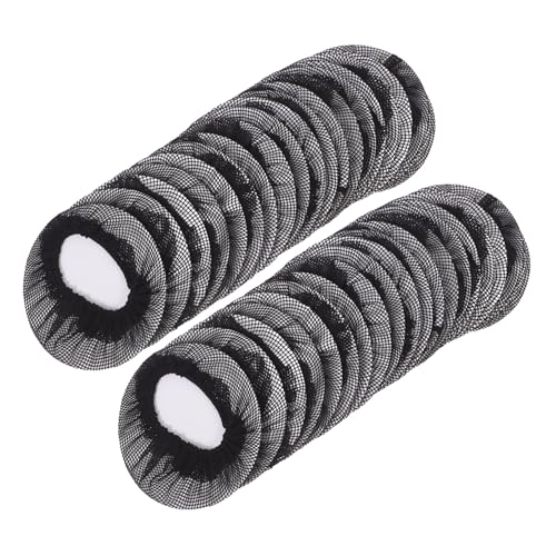 Healvian 20 Stück Teiliges Schwarzes Haarnetz für Ballett und Tanz Elastisch und Unsichtbar Mittlere Wiederverwendbar Sicheres Haarnetz für Frauen und Mädchen für Ballett Eiskunstlauf und von Healvian