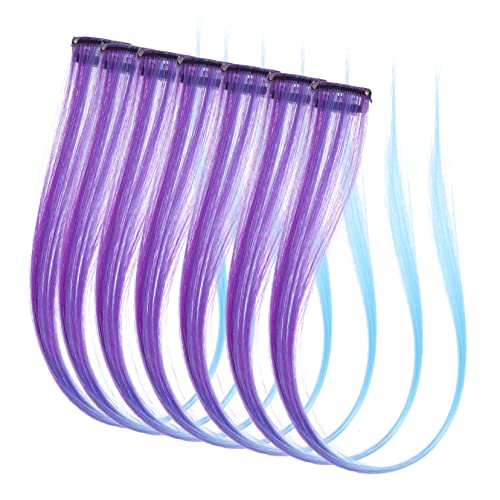 Healvian 20 Stücke Abgestufte Farbe Haarverlängerungen Cosplay Perücke Clip-on Stück Frauen Haar Dekorationen von Healvian