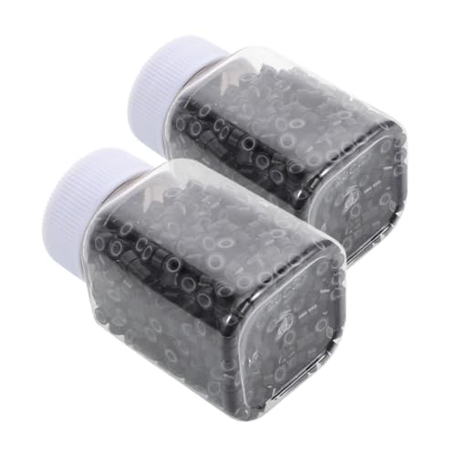 Healvian 2000stücke Silikon-haarverlängerungsperlen Mikro-links-ringe Für Zöpfe Unsichtbare Und Leichte Reifen Für Geflochtene Haarverlängerungen Für Männer Und Frauen von Healvian