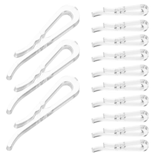 Healvian 200pcs Plastikhemd Reparieren Verpackungsclip Transparent U Form Shirt Clip Healvian 200pcs Plastikhemd Reparieren Verpackungsclip Transparent U Form Shirt Clip von Healvian