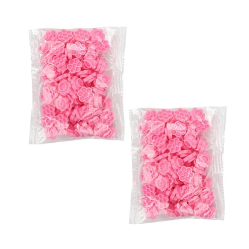 Healvian 200stücke Wimpernklebertasse Tragbar Wimpern Pfropfen Werkzeug Aufbewahrungsbecher Für Wimpernkleber Entferner Grundierung Salon Heimgebrauch von Healvian