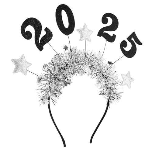 Healvian Year Party Haarreifen Mit Glitzerndem Sternen-design Stylische Kopfbedeckung Für Silvesterfeiern Und Festlichkeiten Neujahrsaccessoires Für Erwachsene Und Teens von Healvian