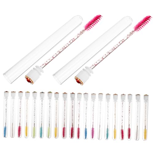 Healvian 20Sätze Wimperntusche Behälter Mit Wimpernbürsten Leere Mascara Wände Für DIY Wimpernverlängerung Und Makeup Anwendungen Zufällige Farben von Healvian