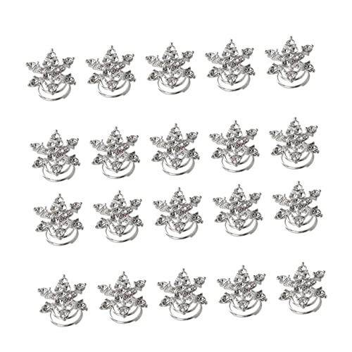 Healvian 20stücke Schneeflocken Haarclips Spiral Haarnadeln Für Braut Hochzeitsfrisuren Elegantes Haarschmuck Für Festliche Anlässe Und Tanzpartys von Healvian