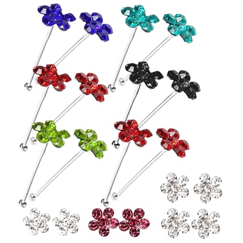 Healvian 20Stücke Teiliges Bunter Blüten Nasenstecker Hochwertigem Dekorativer Nasenschmuck für Damen Herren Robust Langlebig für Piercings Healvian 20Stücke Teiliges Bunter Blüten Nasenstecker Hochwertigem Dekorativer Nasenschmuck für Damen Herren Robust Langlebig für Piercings von Healvian
