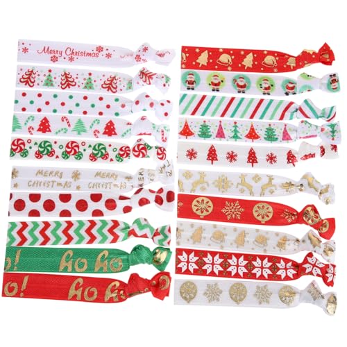 Healvian 20stücke Weihnachts-haarbänder Knotted Ponytail Halter Festliche Haarschmuck Für Mädchen Und Frauen Praktische Haaraccessoires Für Weihnachten Und Besondere Anlässe von Healvian