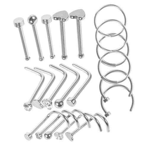 Healvian 21 Stck Nasenring Set Teiliges Einzigartiges Design für Damen Piercing Schmuck für Besondere Anlässe für Jeans und Shirts Healvian 21 Stck Nasenring Set Teiliges Einzigartiges Design für Damen Piercing Schmuck für Besondere Anlässe für Jeans und Shirts von Healvian