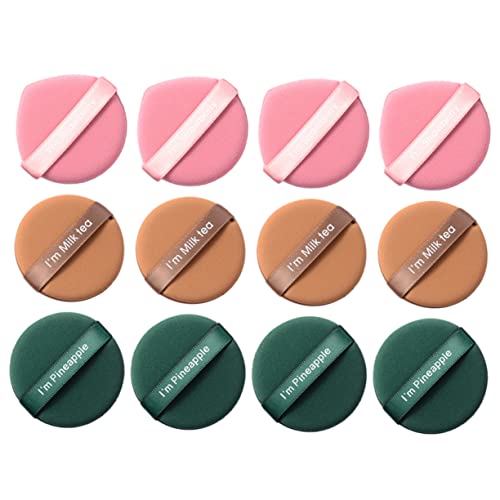 Healvian 21 Stück Teiliges Make Up Puderquaste Trocken und Nassanwendung für Flüssige Grundierung zur Haut für Täglichen Gebrauch und Salonbedarf von Healvian