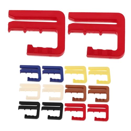 Healvian 24 Stück Teiliges Jeans Bundklemmen Hüftgurtversteller für Damen Hosen und Kleider Wiederverwendbare Taillenversteller Clips aus Kunststoff für Schnelle Größenanpassung und von Healvian