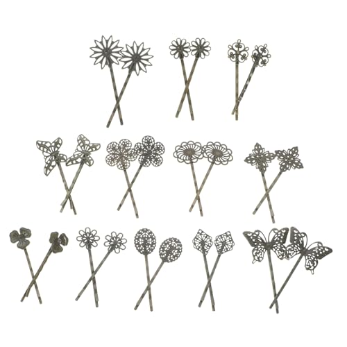 Healvian 24 Stück Teiliges Vintage Haarspangen Klassische Haarklammern mit Verschiedenen Mustern Modischer Haarschmuck für Damen Vielseitige Haarhalter für Alltag und Besondere Anlässe von Healvian