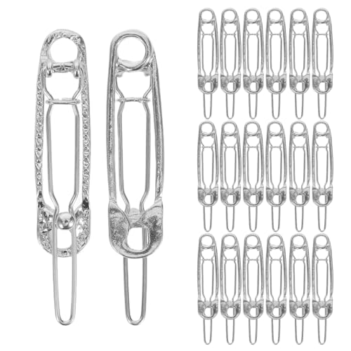 Healvian 24 Stück neuartige Sicherheitsnadel-Haarspangen, rutschfeste -Clips, stilvolle Haarstyling-Tools aus Legierung für Frauen und Mädchen, Friseurbedarf von Healvian