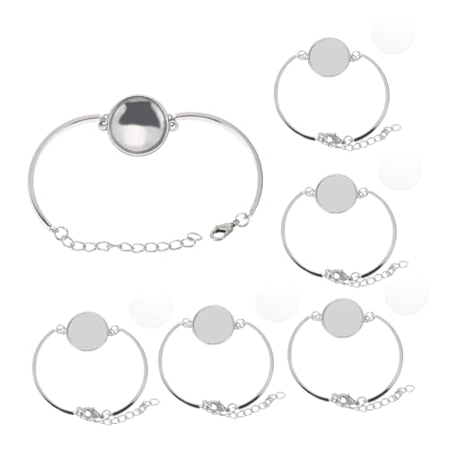 Healvian 25 Stück Armband mit Karabinerverschluss Cabochons zur Schmuckherstellung Herstellung von Armbandschmuck Armbandablage mit Cabochons Handwerk Lünette Tablett Healvian 25 Stück Armband mit Karabinerverschluss Cabochons zur Schmuckherstellung Herstellung von Armbandschmuck Armbandablage mit Cabochons Handwerk Lünette Tablett von Healvian