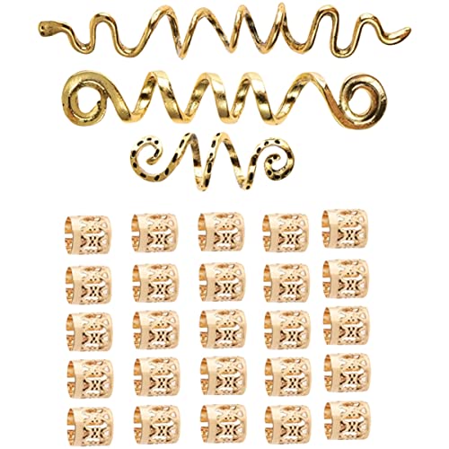 Healvian Elegantes Haarschmuck-set Im Spiralschlangen-stil Im -stil Für Zöpfe Und Dreadlocks von Healvian