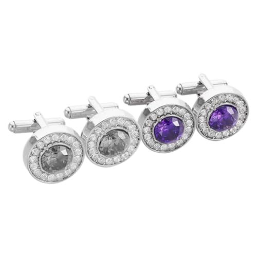 Healvian 2Paare Herren Manschettenknöpfe Eleganter Smoking Für Formelle Anlässe Stilvoller Kleidungsschmuck Perfektes Accessoire von Healvian