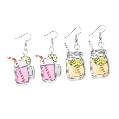 Healvian 2Paare Kreative Ohrringe Im Design Von Kaltgetränken Trendige Ohrhänger Für Damen Ohrverzierung Für Partys Besondere Anlässe Healvian 2Paare Kreative Ohrringe Im Design Von Kaltgetränken Trendige Ohrhänger Für Damen Ohrverzierung Für Partys Besondere Anlässe von Healvian