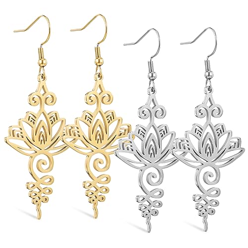 Healvian 2Paare Lotusblüten Tropfenohrringe Für Damen Eleganter Ohrschmuck Für Partys Besondere Anlässe Leicht Kombinierbar Mit Jedem Healvian 2Paare Lotusblüten Tropfenohrringe Für Damen Eleganter Ohrschmuck Für Partys Besondere Anlässe Leicht Kombinierbar Mit Jedem von Healvian