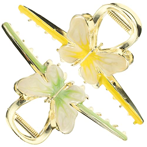 Healvian 2stücke Große Schmetterlings-haarklammern Für Damen Rutschfeste Haarspangen Und Strapazierfähige Und Flexible Haarclips Für Einfaches Styling Und Haltbarkeit von Healvian