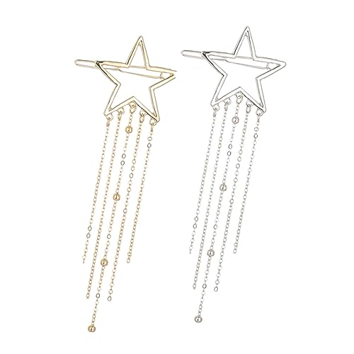 Healvian 2stücke Vintage Sternen Haarspangen Mit Quasten Haarklammern Für Mädchen Und Für Partys Und Besondere Anlässe von Healvian