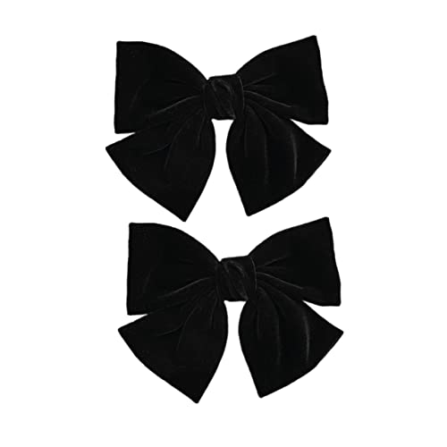 Healvian 2stücke Flanell Schleife Haarnadel Haarschmuck Mädchen Kopfschmuck Für Kostüm Hochzeit Party Alltag von Healvian