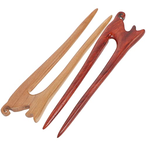 Healvian 2stücke Holz Haarstäbchen Katze Form Haargabel Für Damen Lange Haare Styling Accessoires Für Dutts Hochzeit Geburtstag Feiern von Healvian