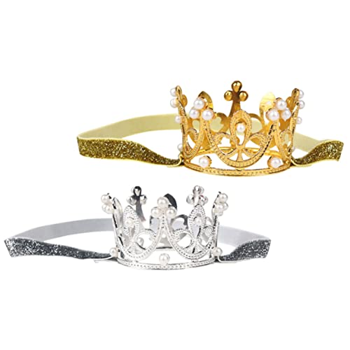 Healvian 2stücke Junge Mädchen Geburtstagshüte Mit Perlen Bezaubernde Party-haaraccessoires Für Unvergessliche Geburtstagsfeiern Für Mädchen Und Jungen von Healvian