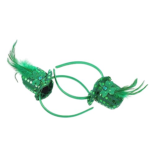 Healvian 2stücke -haarreifen Für Patrick's Day Festliche Haaraccessoires Mit Kleeblatt-design Für Partys Und Feiern Und Leicht Für Erwachsene von Healvian