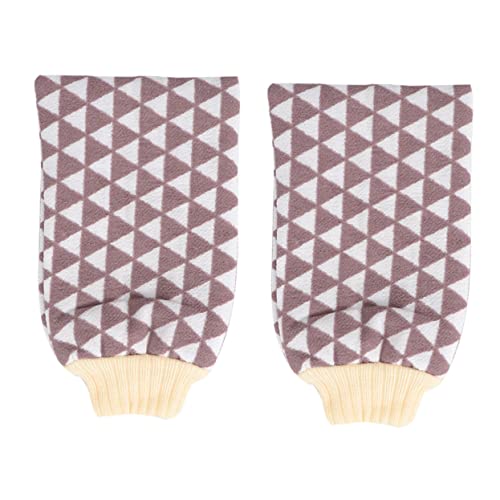 Healvian Doppelseitiges Geometrisches Dreieckiges Badetuch Handschuhe Peeling-körperwaschlappen-set für Frauen Sanftes Peeling in Spa-qualität Healvian Doppelseitiges Geometrisches Dreieckiges Badetuch Handschuhe Peeling-körperwaschlappen-set für Frauen Sanftes Peeling in Spa-qualität von Healvian